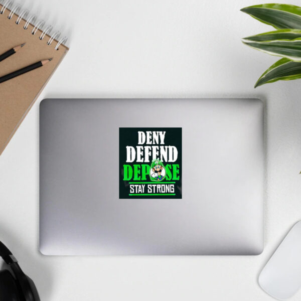 Mario free Luigi deny defend depose stay strong Sticker3