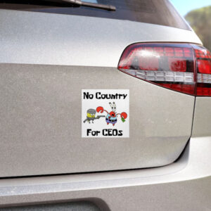 No Country For CEOs The Simpson family x Luigi Sticker