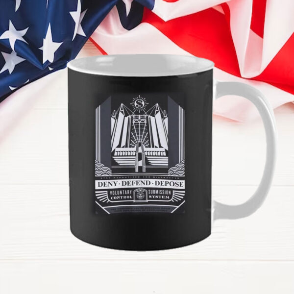 Obey Propaganda-Inspired ,Deny Defend Depose Mug