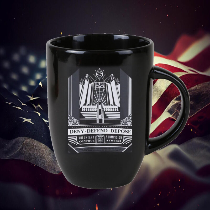 Obey Propaganda-Inspired ,Deny Defend Depose Mug