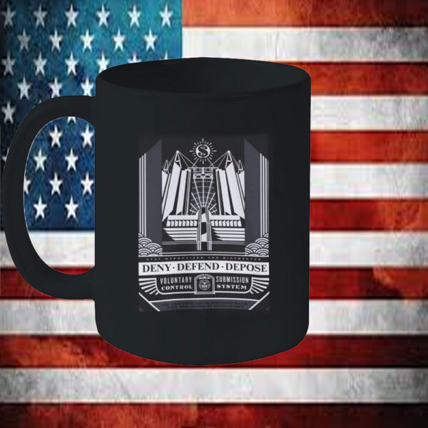 Obey Propaganda-Inspired ,Deny Defend Depose Mug