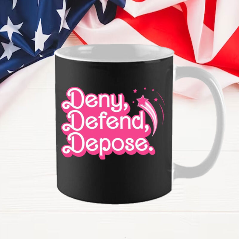 Offcial Deny Defend Depose Pink Mug