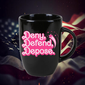 Offcial Deny Defend Depose Pink Mug