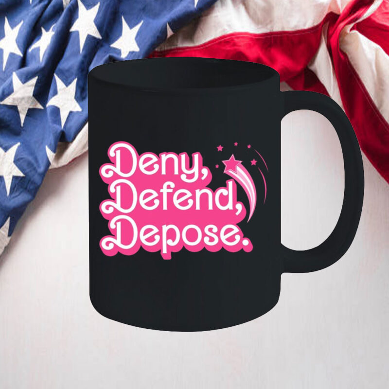 Offcial Deny Defend Depose Pink Mug