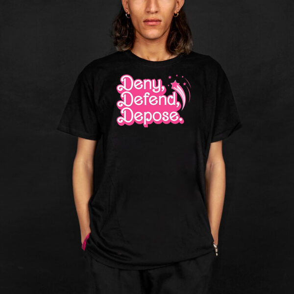 Offcial Deny Defend Depose Pink T-Shirt