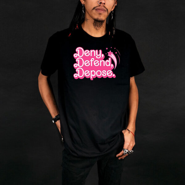 Offcial Deny Defend Depose Pink T-Shirt