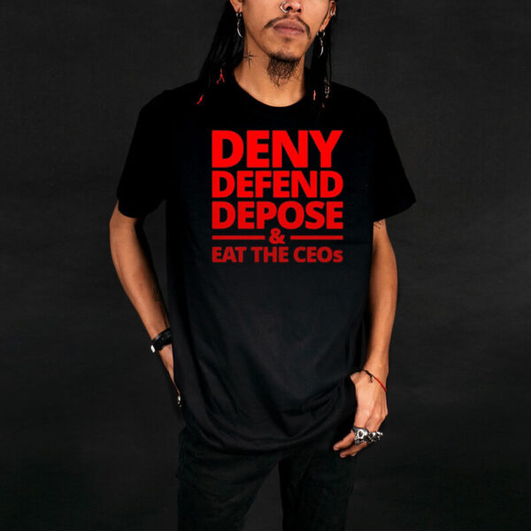 Offcial Free Luigi Deny Defend Depose Eat the CEOs T-Shirt