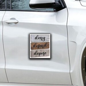 Official Deny Defend Depose Best Gift Sticker ,Car Magnet