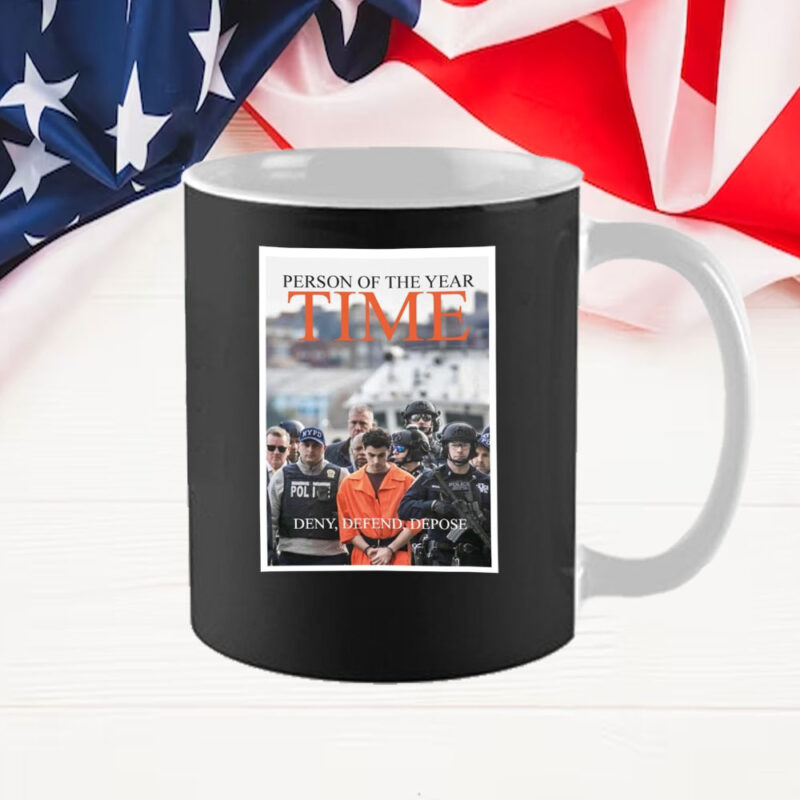 Official Poster Time Luigi Nation Luigi Mangione Person Of The Year Deny Defend Depose Mug