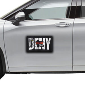 Political Statement Top - Deny Defend Depose Sticker ,Car Magnet