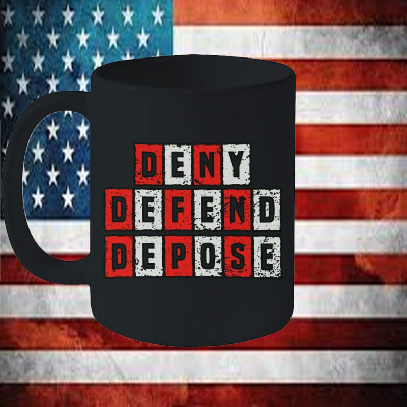 Protest Anti Capitalist Message – Deny Defend Depose Mug