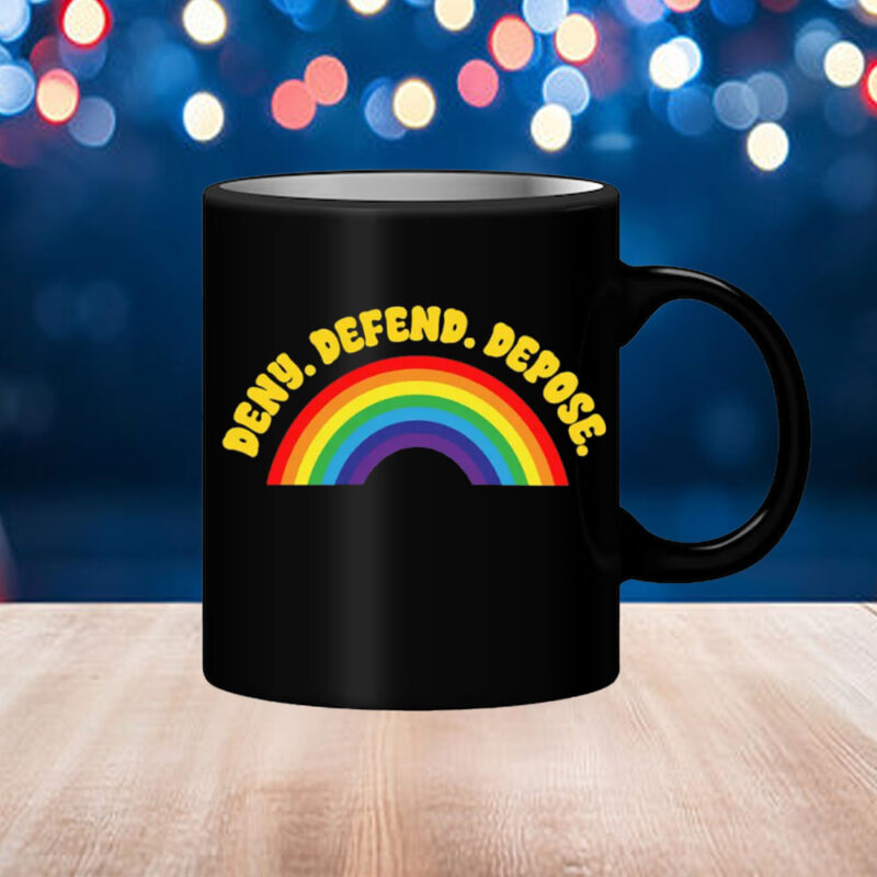 Rainbow Deny Defend Depose Mug