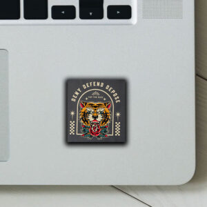 Realism Tiger - Deny Defend Depose Sticker ,Car Magnet