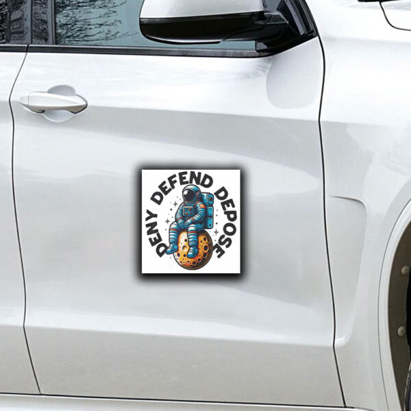 Rebel Statement ,Deny Defend Depose Sticker ,Car Magnet