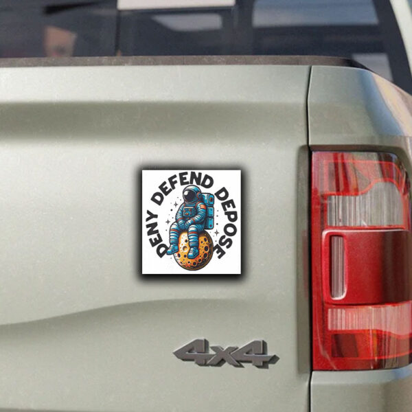 Rebel Statement ,Deny Defend Depose Sticker ,Car Magnet