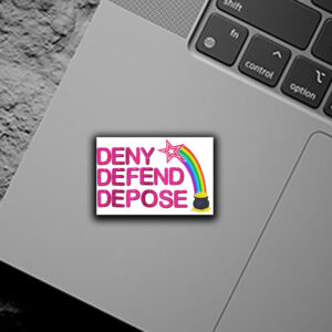 Rebellion Resistance Protest Political Activism ,Deny Defend Depose Sticker ,Car Magnet