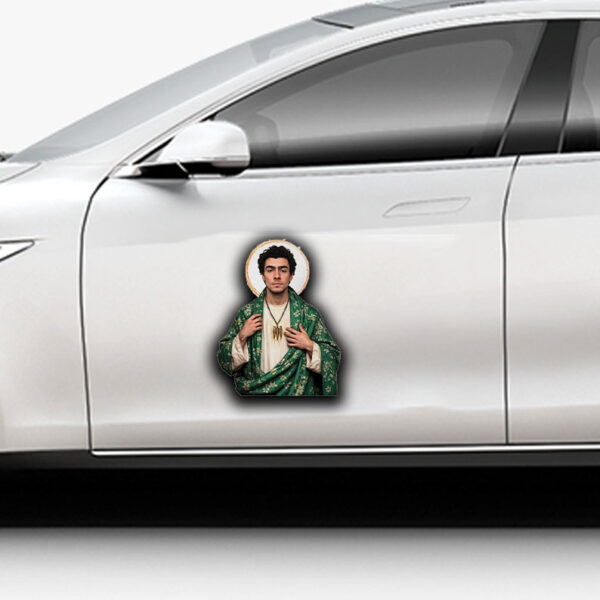 Saint Luigi Mangione Deny Defend Depose Sticker ,Car Magnet