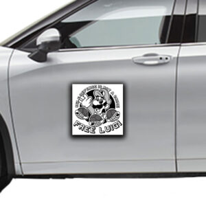 Sele Defense Is Not A Grime Free Luigi ,Deny Defend Depose Sticker ,Car Magnet