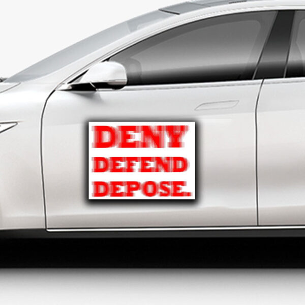 The Poor And Sick ,Comfort To The Oppressor ,Deny Defend Depose Sticker ,Car Magnet