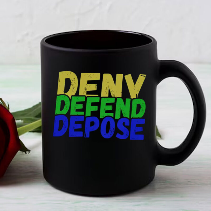 Trendy Meme ,Deny Defend Depose Mug