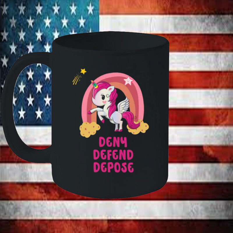 Unicorn - Deny Defend Depose Mug