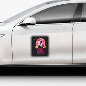 Unicorn - Deny Defend Depose Sticker ,Car Magnet