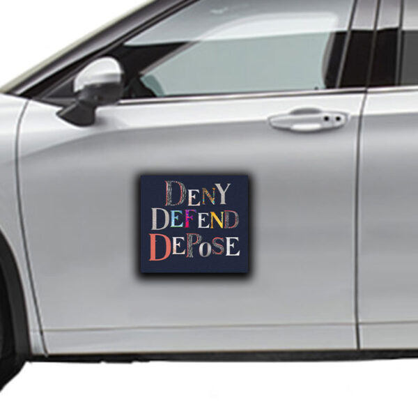 United we Stand - Deny Defend Depose Sticker ,Car Magnets