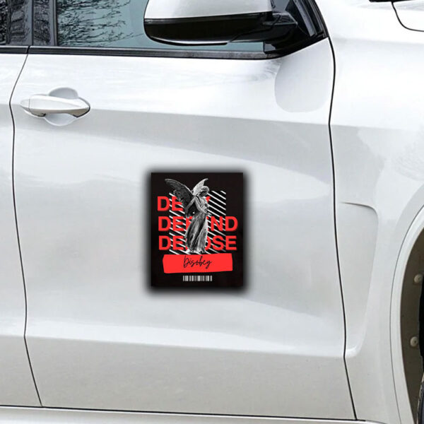 When Angels Deserve To Die - Deny Defend Depos Sticker ,Car Magnet