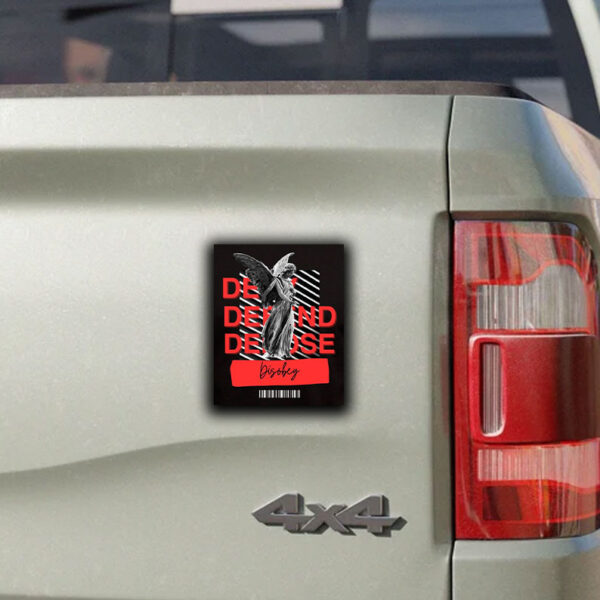 When Angels Deserve To Die - Deny Defend Depos Sticker ,Car Magnet