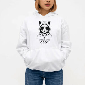 Who's The CEO? ,Cool Cat ,Deny Defend Depose Pullover T-Shirt