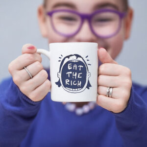 Eat the Rich Ink Illustration Mug