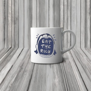 Eat the Rich Ink Illustration Mug