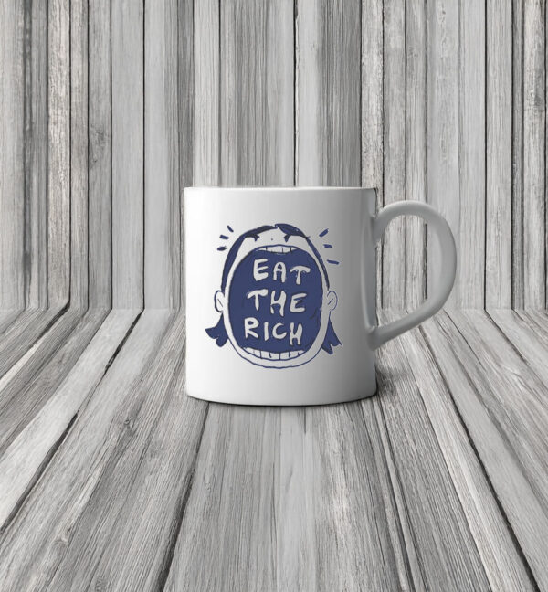 Eat the Rich Ink Illustration Mug