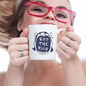 Eat the Rich Ink Illustration Mug