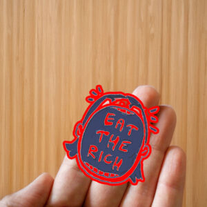 Eat the Rich Ink Illustration Sticker ,Car Magnet