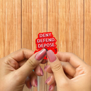 Floral, Deny Defend Depose Sticker ,Car Magnet, Bold Politucal Gift