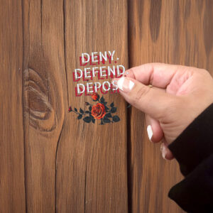 Floral, Deny Defend Depose Sticker ,Car Magnet, Bold Politucal Gift