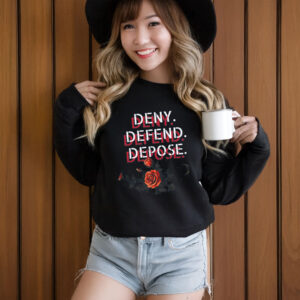 Floral, Deny Defend Depose T-Shirt, Bold Politucal Gift