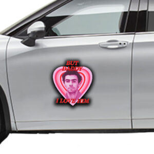 Luigi But Daddy, I Love Him Baby Sticker ,Car Magnet