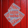 Luigi Is A Hero End Of Story Sticker ,Car Magnet