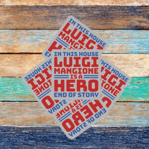 Luigi Is A Hero End Of Story Sticker ,Car Magnet 6 Luigi Is A Hero End Of Story Sticker ,Car Magnet