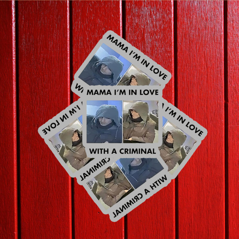 Luigi Mangione Mama I’m In Love With A Criminal Sticker ,Car Magnet