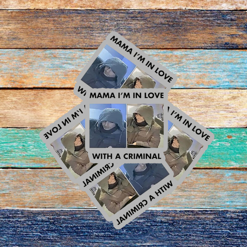 Luigi Mangione Mama I’m In Love With A Criminal Sticker ,Car Magnet