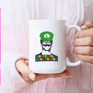 Luigi Mangione Universal Healthcare Super Mario Bros Mug