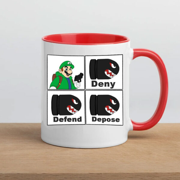 Luigi deny defend depose Mugs