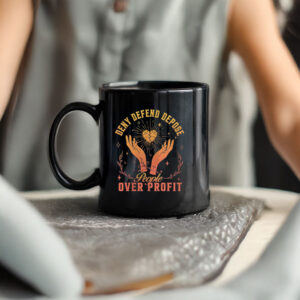 People Over Profit, Deny Defend Depose Mug