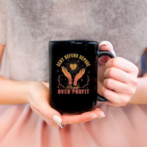 People Over Profit, Deny Defend Depose Mug