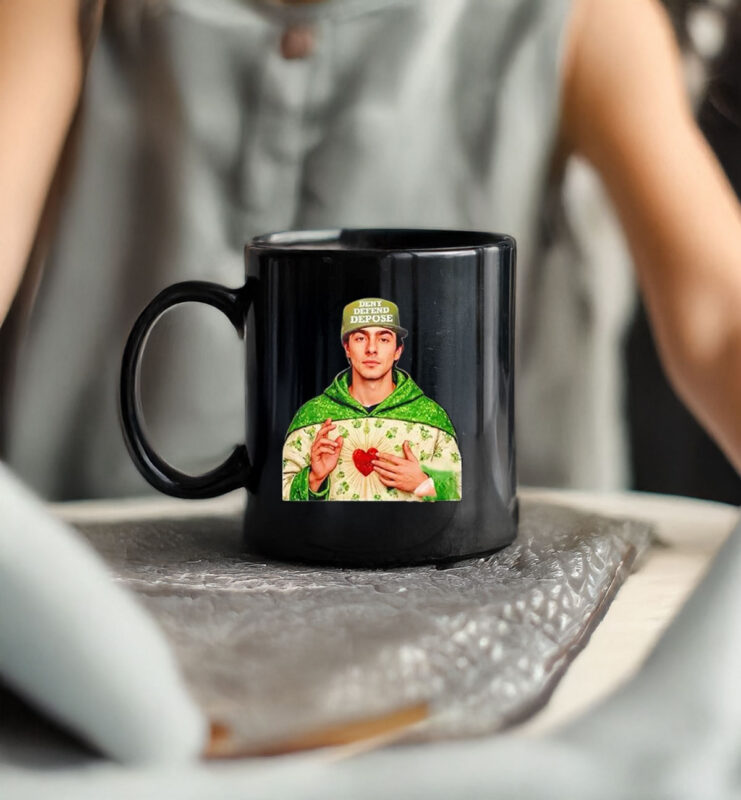 Saint Luigi Wearing Deny Defend Depose Cap Mug