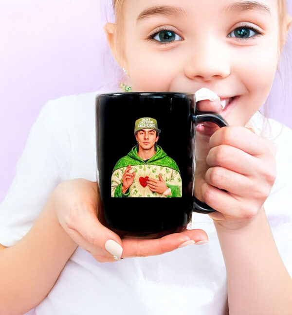 Saint Luigi Wearing Deny Defend Depose Cap Mug