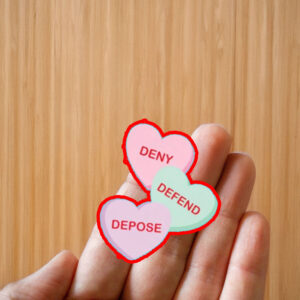 Triple D, Heart Deny Defend Depose Sticker ,Car Magnet